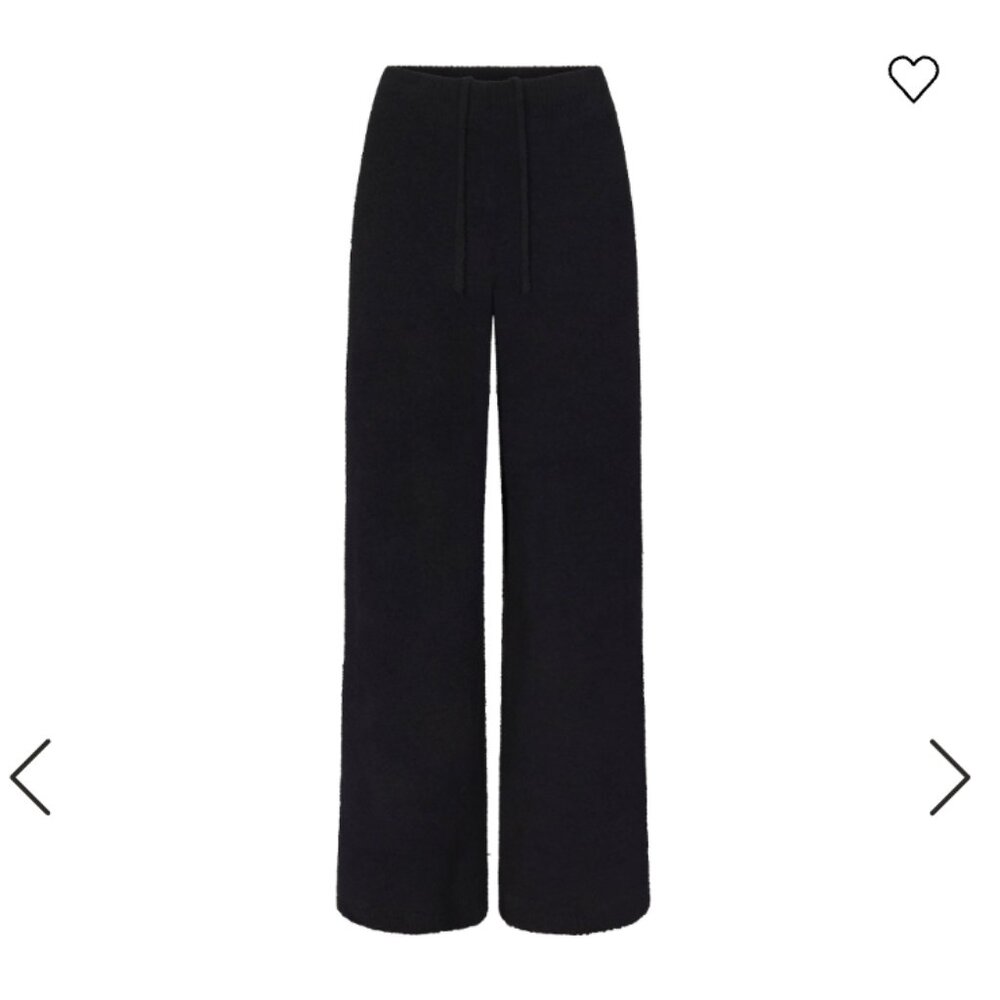 SKIMS Women's Cozy Leg Pants NWT (Large) in Onyx - Picture 2 of 6